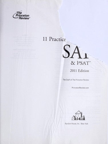 11 Practice Tests for the SAT and PSAT, 2011