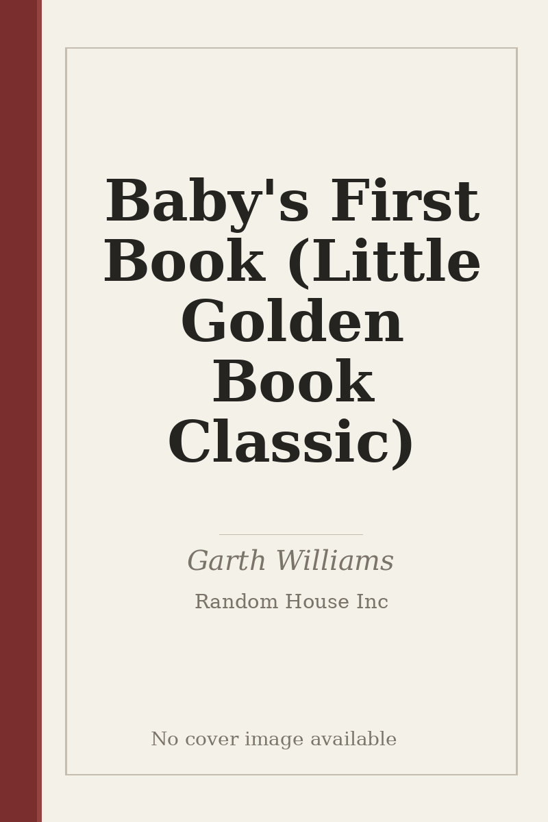 Baby's First Book (Little Golden Book Classic) - no cover image available