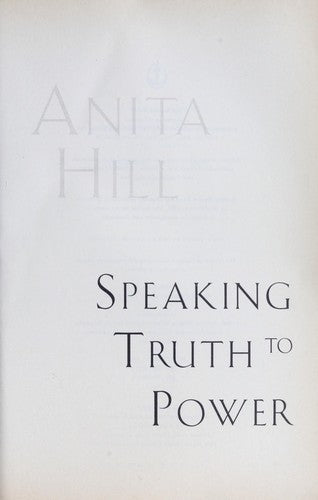Speaking Truth to Power: A Memoir