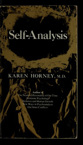 Horney: Self–analysis (paper)