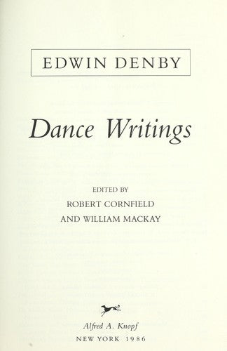 Dance Writings