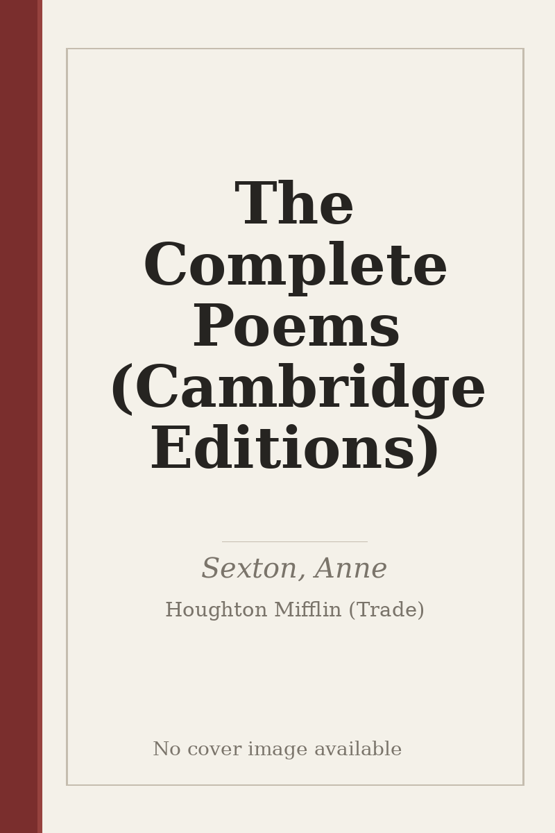 The Complete Poems (Cambridge Editions) - no cover image available