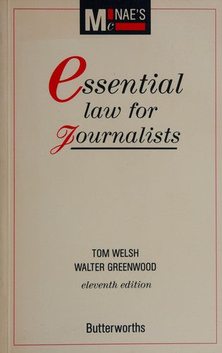 Essential Law for Journalists