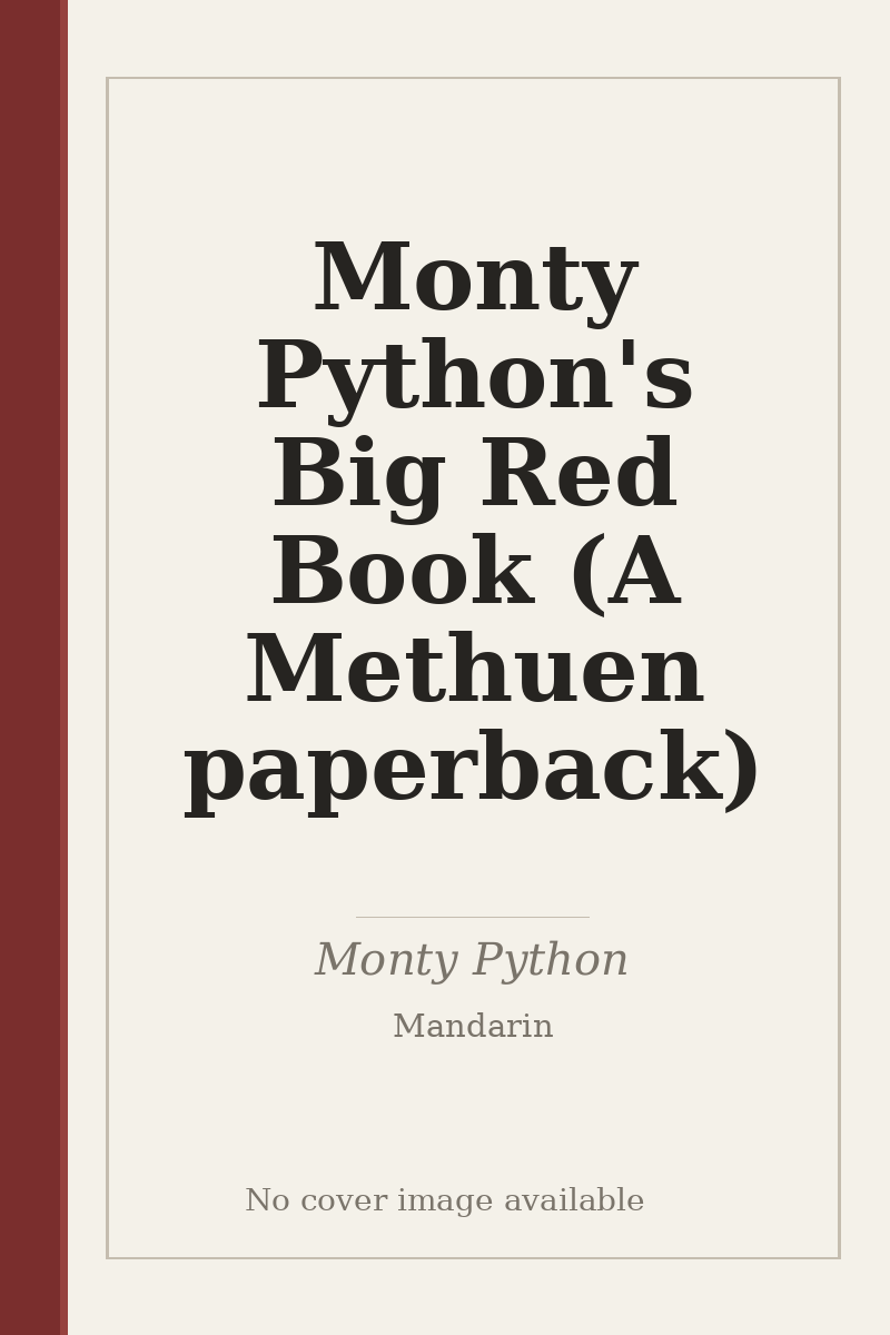 Monty Python's Big Red Book (A Methuen paperback) - no cover image available