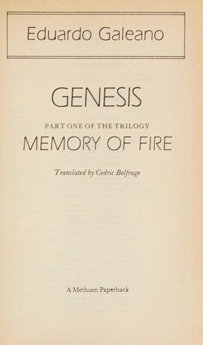 Genesis (Modern Fiction)