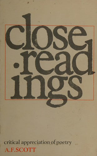 Close Readings: Critical Appreciation of Poetry