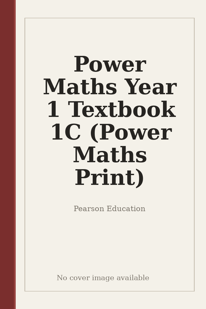 Power Maths Year 1 Textbook 1C (Power Maths Print) - no cover image available