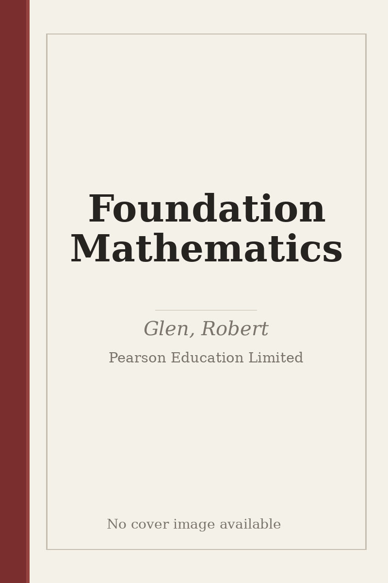 Foundation Mathematics - no cover image available