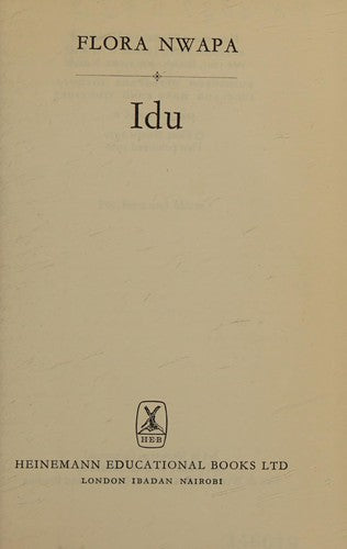 Idu (African Writers Series)
