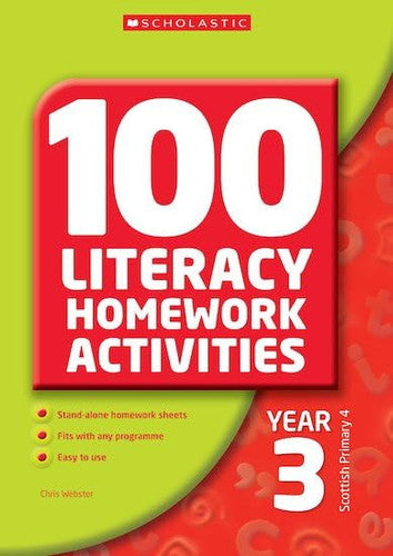 100 Literacy Homework Activities Year 3 (100 Literacy Homework Activities S.)