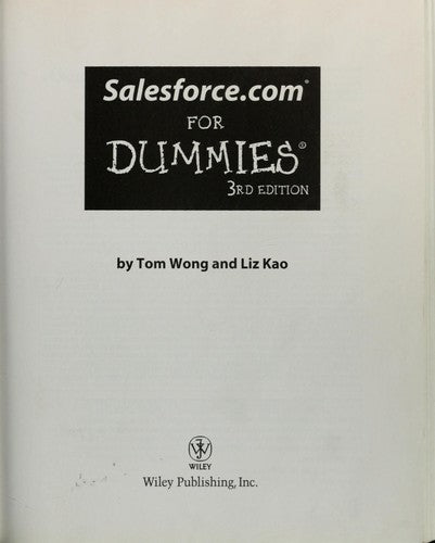 Salesforce.com® For Dummies®