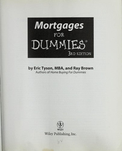 Mortgages For Dummies (For Dummies Series)
