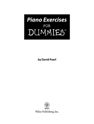 Piano Exercises For Dummies