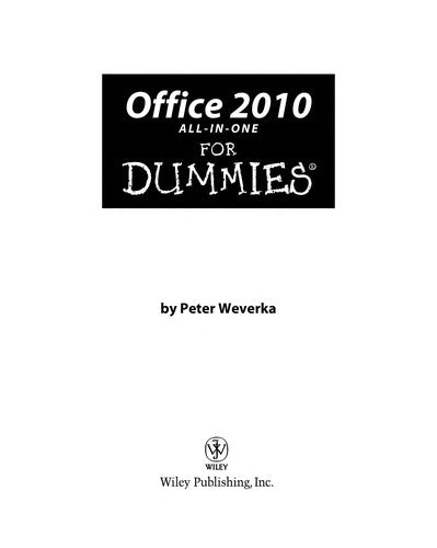 Office 2010 All-in-One For Dummies