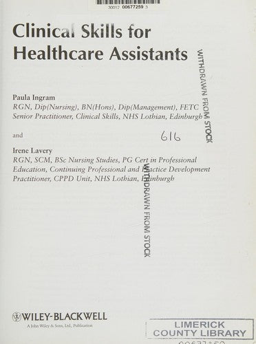 Clinical Skills for Healthcare Assistants