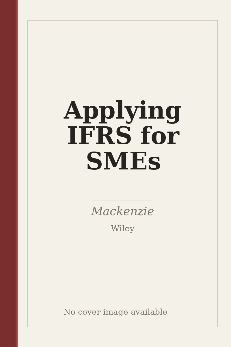 Applying IFRS for SMEs - no cover image available