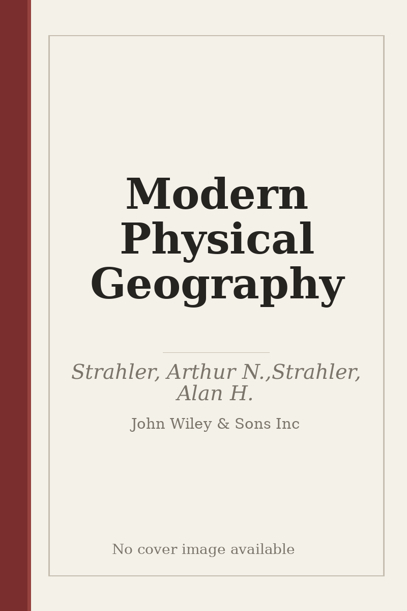 Modern Physical Geography - no cover image available