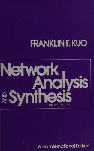 Network Analysis and Synthesis (Wiley international edition)