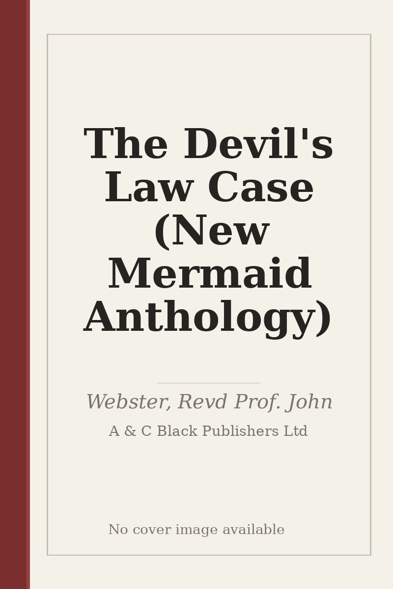 The Devil's Law Case (New Mermaid Anthology) - no cover image available