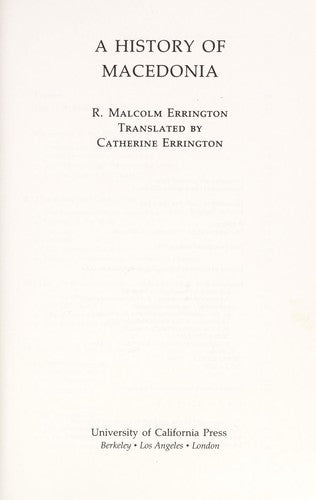 A History of Macedonia (Paper): 5 (Hellenistic Culture and Society)