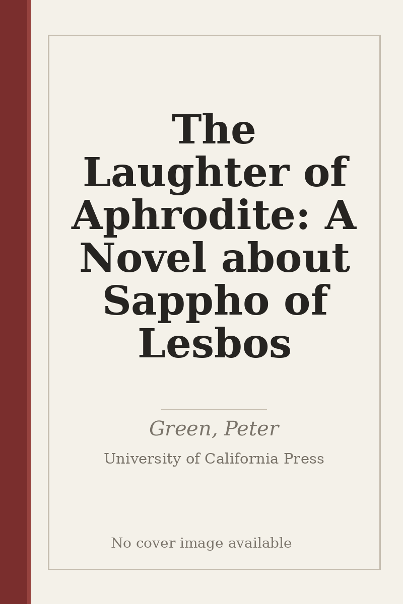 The Laughter of Aphrodite: A Novel about Sappho of Lesbos - no cover image available