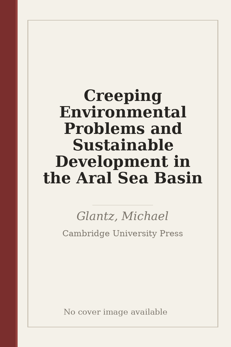 Creeping Environmental Problems and Sustainable Development in the Aral Sea Basin - no cover image available