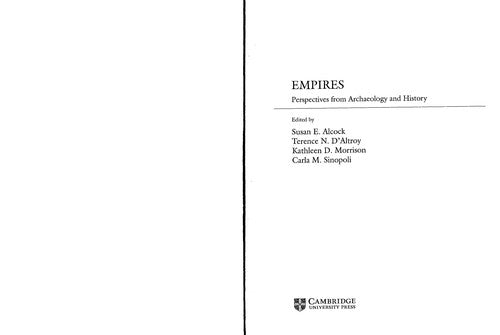 Empires: Perspectives from Archaeology and History