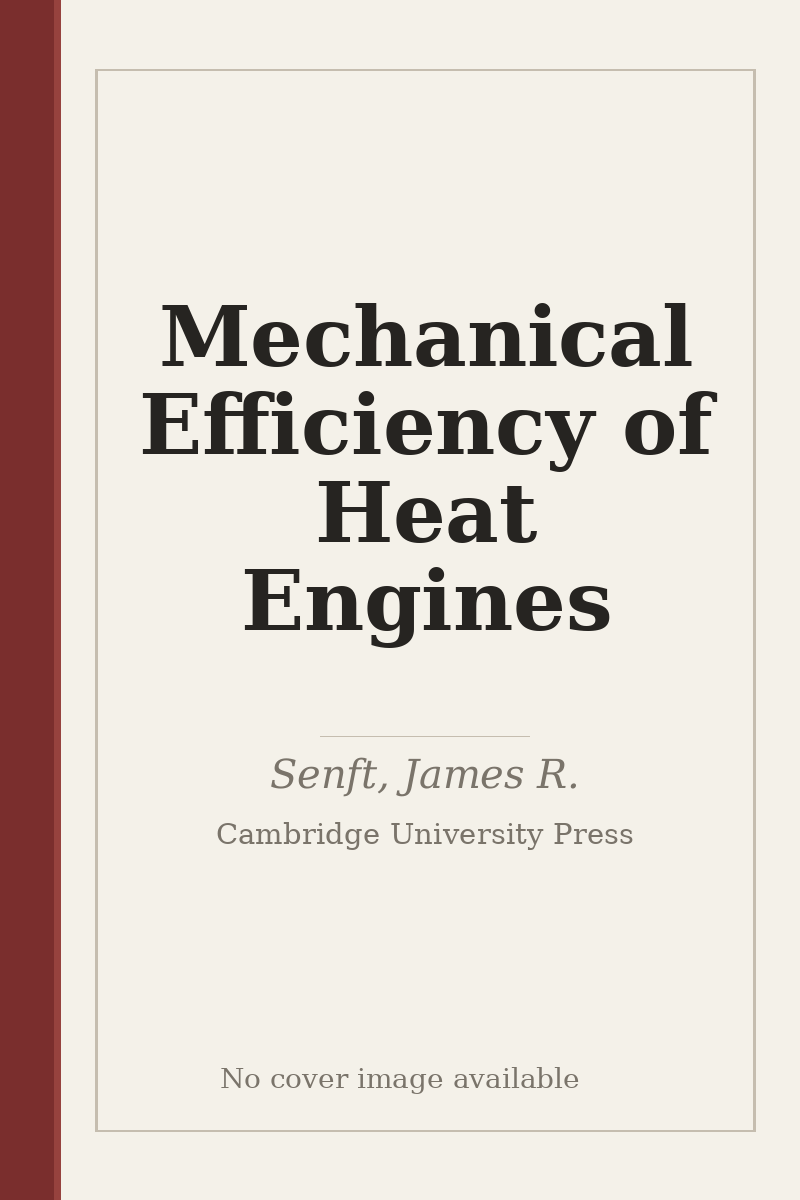 Mechanical Efficiency of Heat Engines - no cover image available