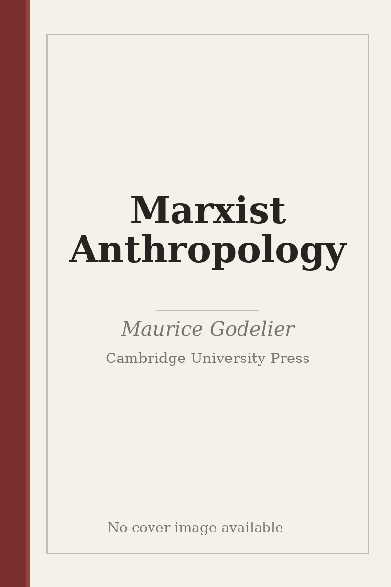 Marxist Anthropology - no cover image available