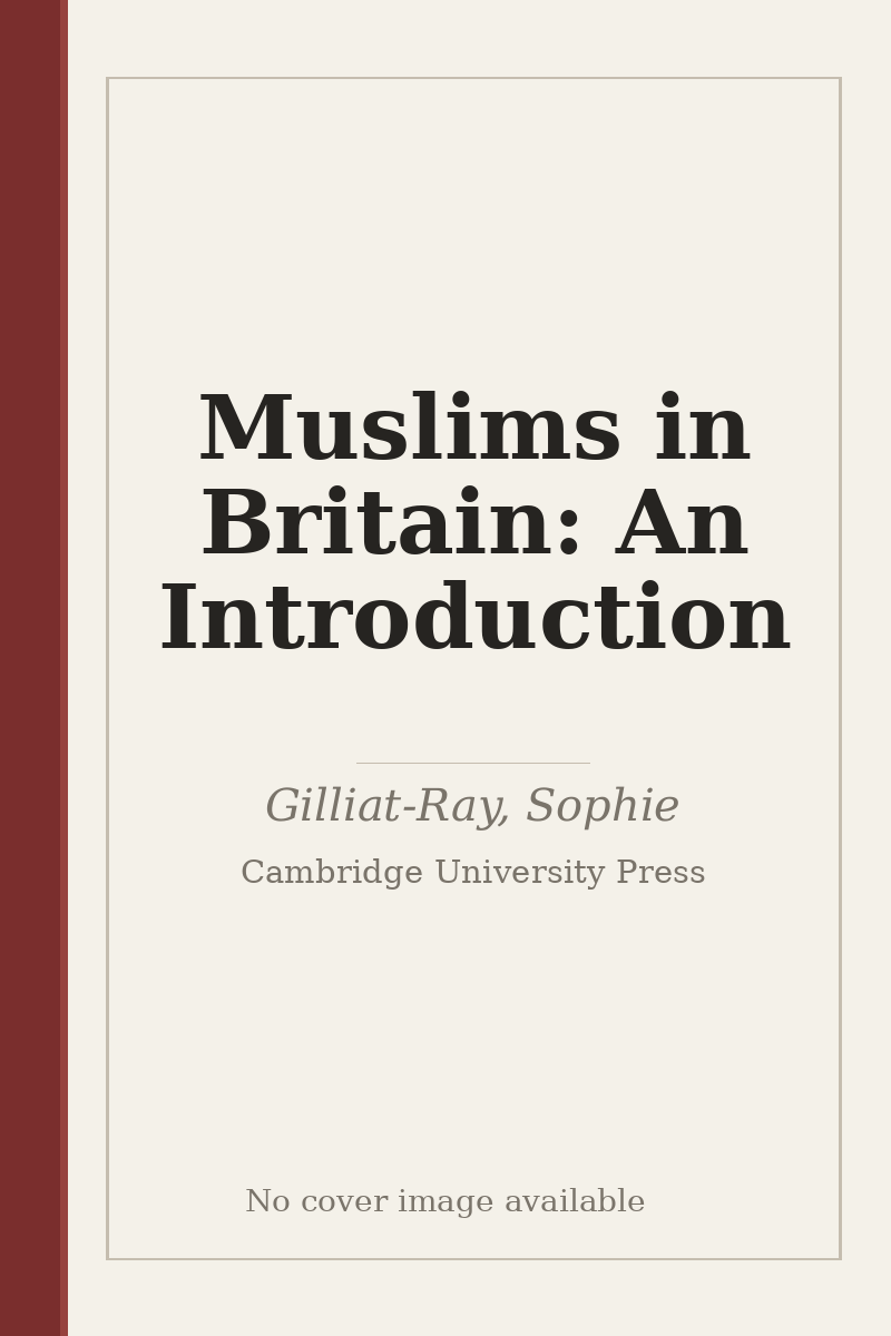 Muslims in Britain: An Introduction - no cover image available