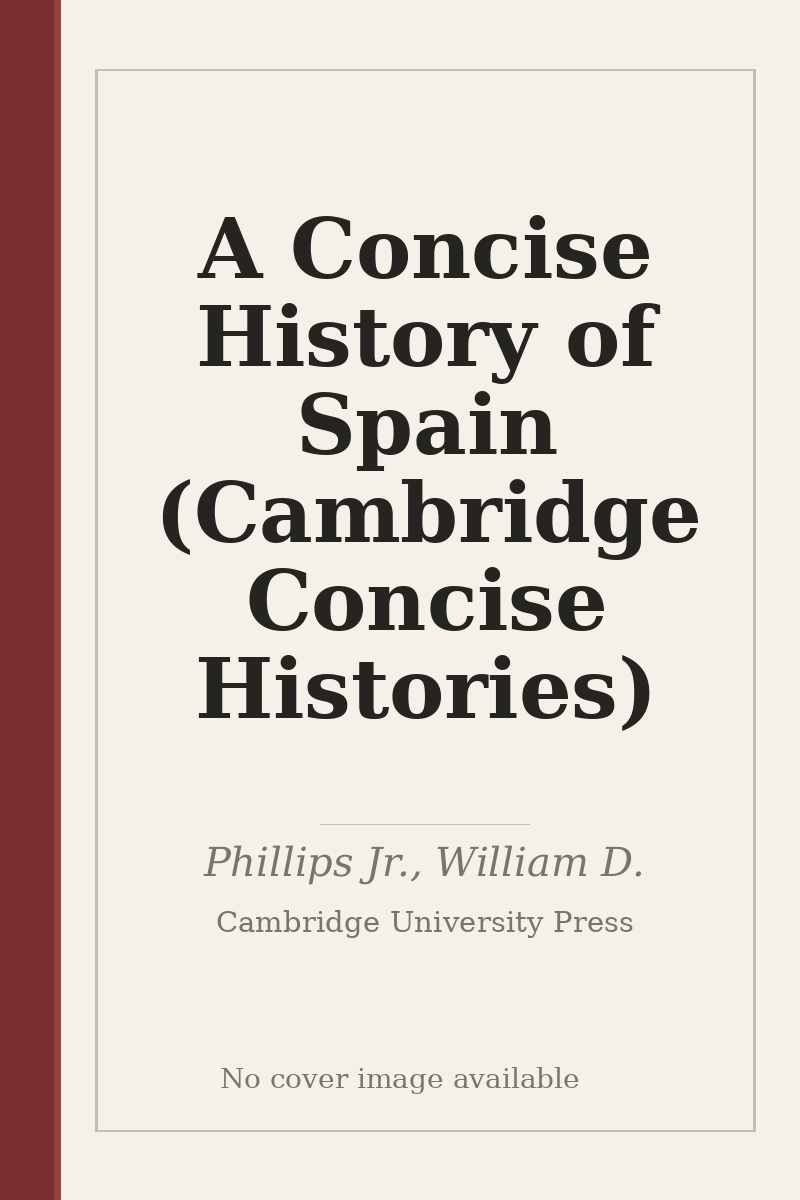 A Concise History of Spain (Cambridge Concise Histories) - no cover image available