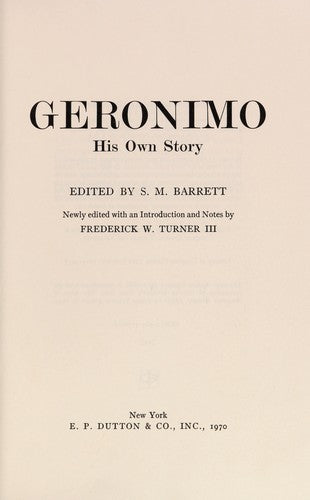 Geronimo: His Own Story.
