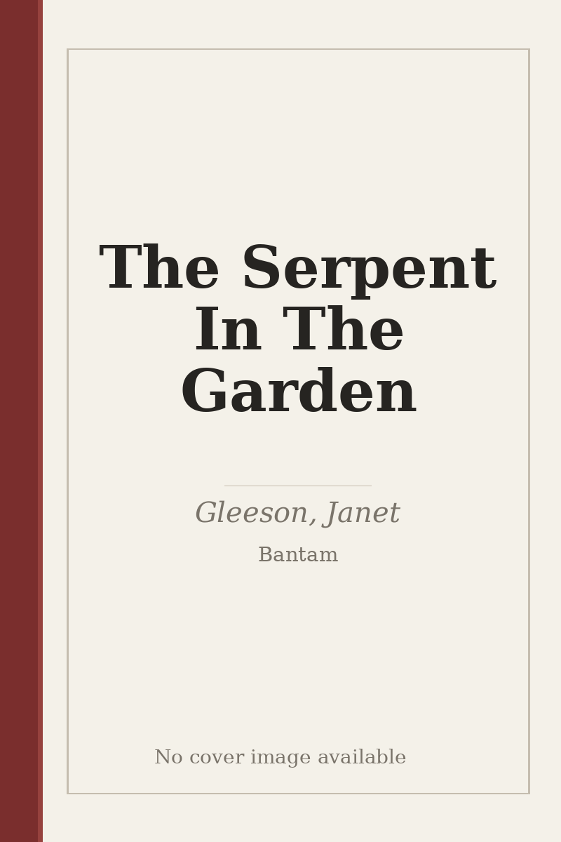 The Serpent In The Garden - no cover image available