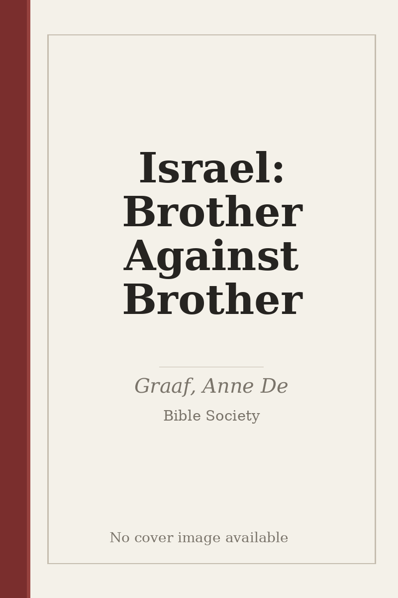 Israel: Brother Against Brother - no cover image available