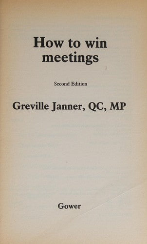 How to Win Meetings