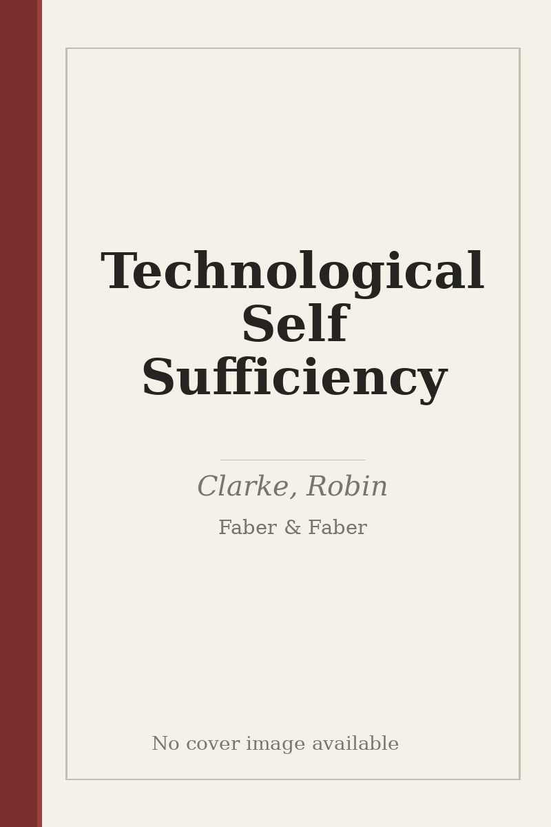 Technological Self Sufficiency - no cover image available