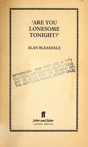 Are You Lonesome Tonight?