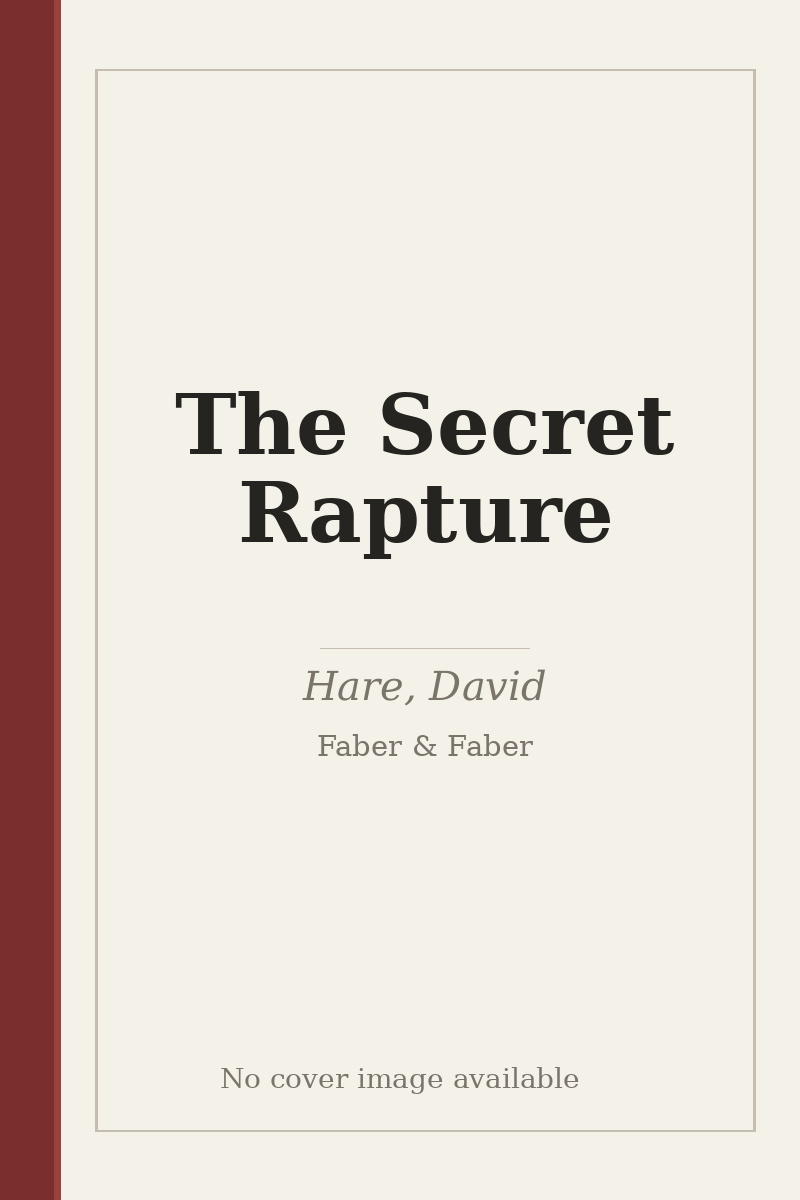 The Secret Rapture - no cover image available