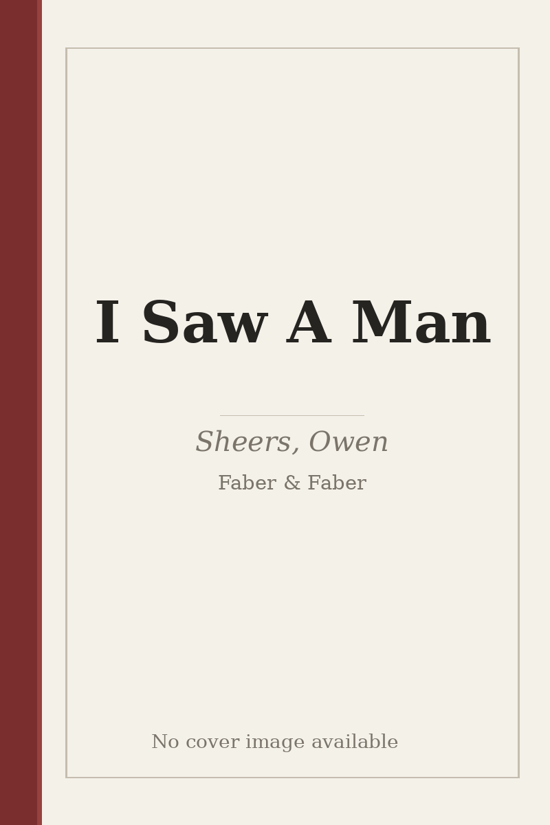 I Saw A Man - no cover image available