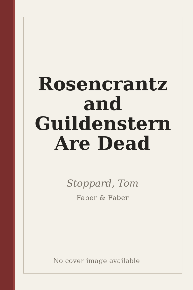 Rosencrantz and Guildenstern Are Dead - no cover image available
