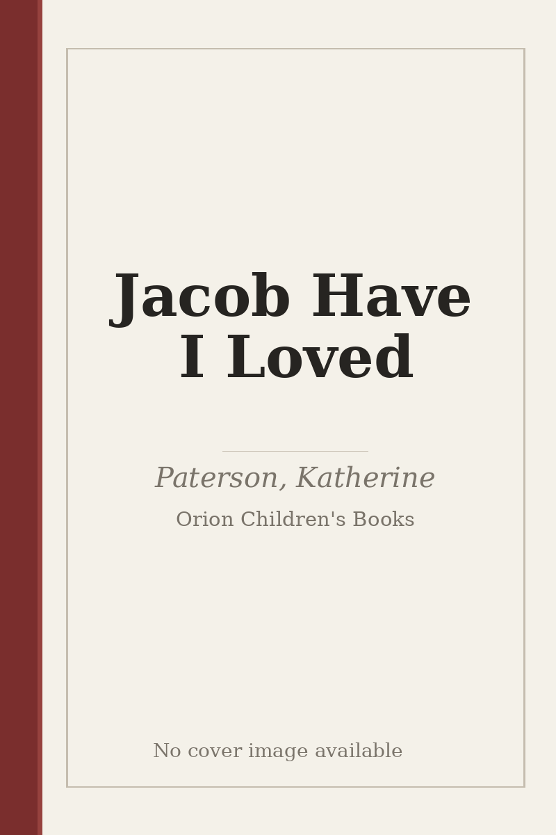 Jacob Have I Loved - no cover image available