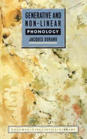 Generative and Non-Linear Phonology (Longman Linguistics Library)