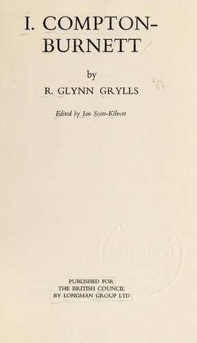 Ivy Compton-Burnett (Writers & Their Work S.)