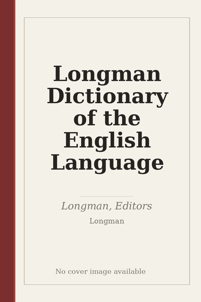 Longman Dictionary of the English Language - no cover image available
