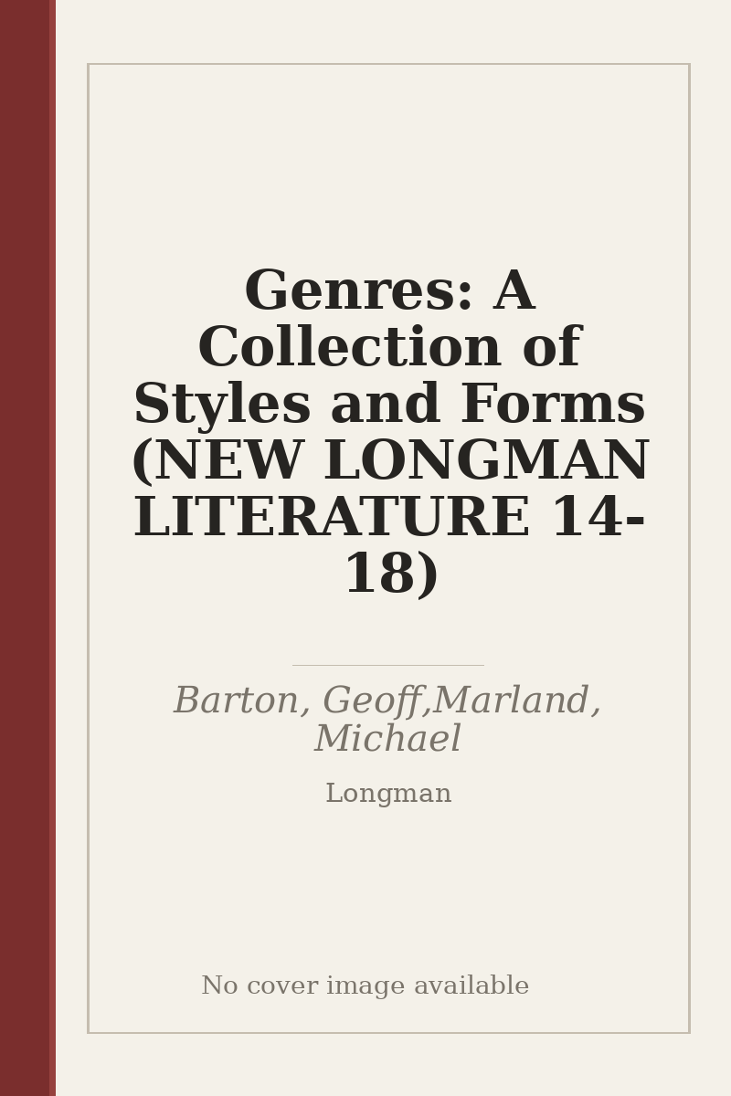 Genres: A Collection of Styles and Forms (NEW LONGMAN LITERATURE 14-18) - no cover image available