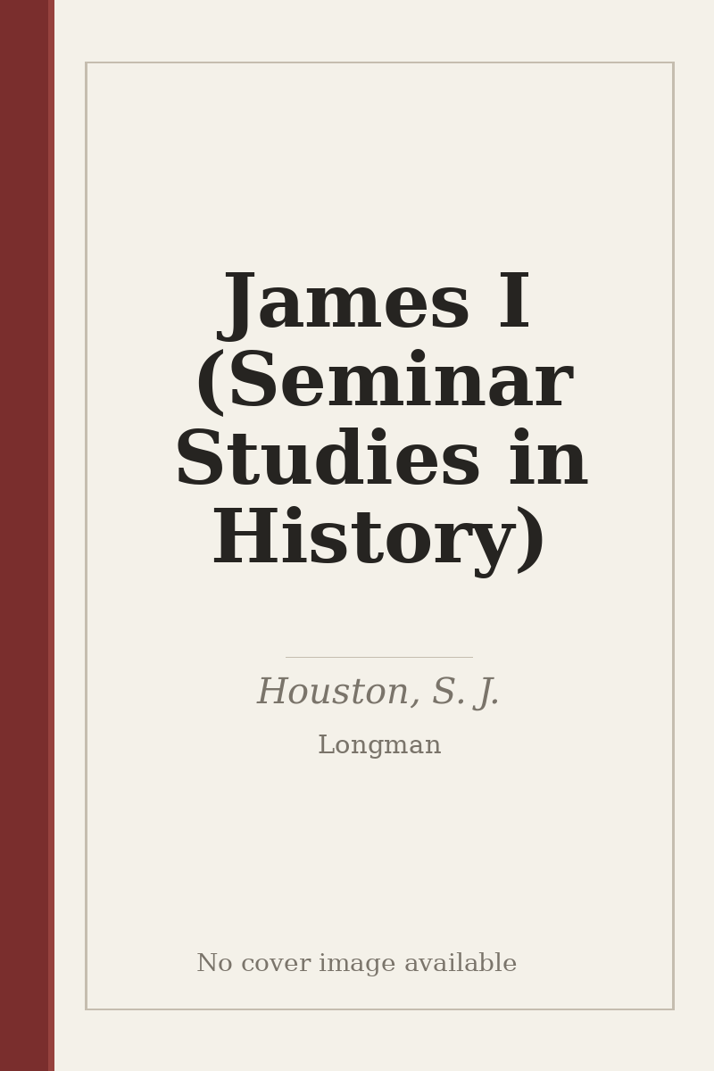 James I (Seminar Studies in History) - no cover image available