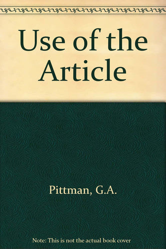 Use of the Article