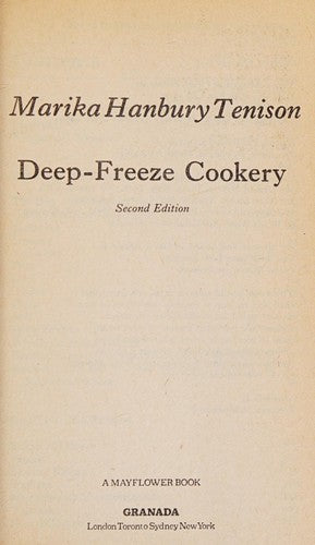 Deep Freeze Cookery