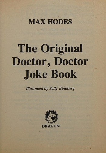 The Original Doctor, Doctor Joke Book (The Dragon Books)
