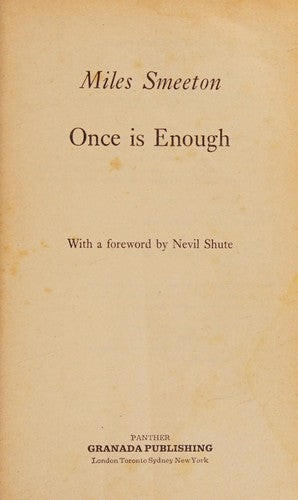Once is Enough
